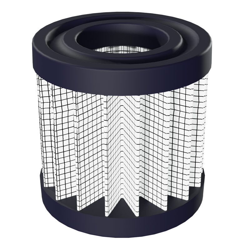 Inlet Filter Silencer with Weatherhood and Advanced Silencing Technology for Blower, Fan, or Compressor with Paper Element