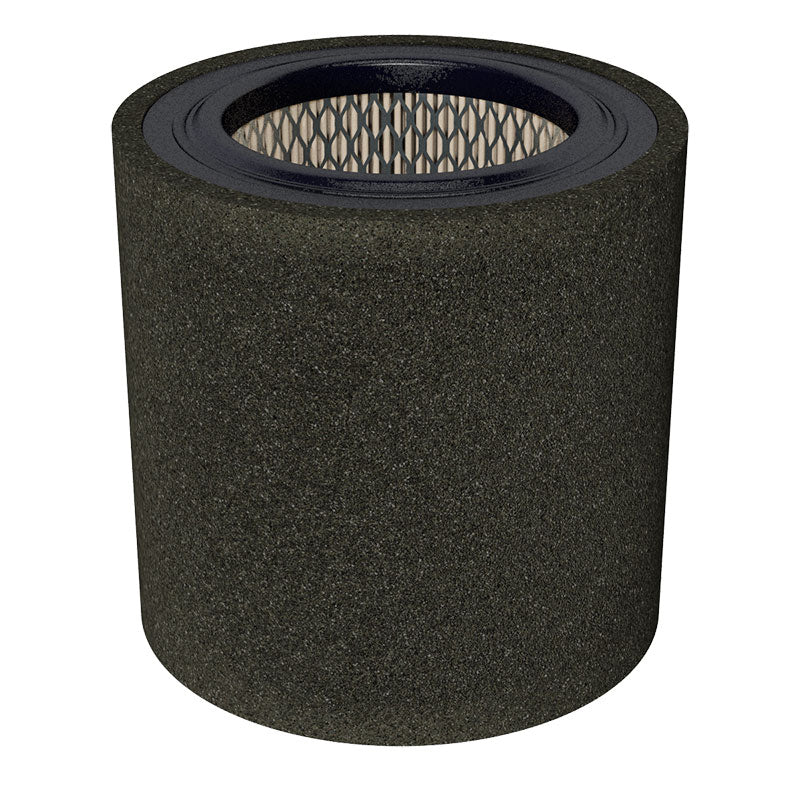 Inlet Filter Silencer with Weatherhood and Advanced Silencing Technology for Blower, Fan, or Compressor with Paper Element