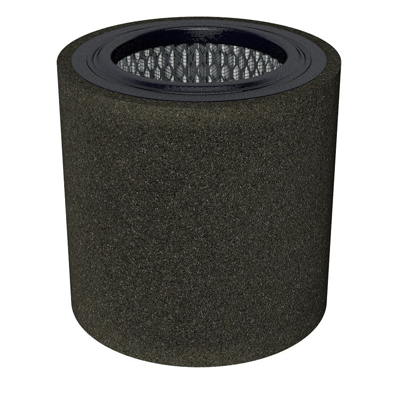 Inlet Filter Silencer with Weatherhood and Advanced Silencing Technology for Blower, Fan, or Compressor with Paper Element