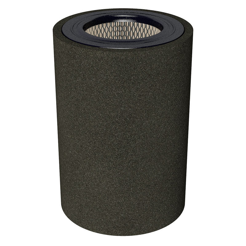 Inlet Filter Silencer with Weatherhood and Advanced Silencing Technology for Blower, Fan, or Compressor with Paper Element