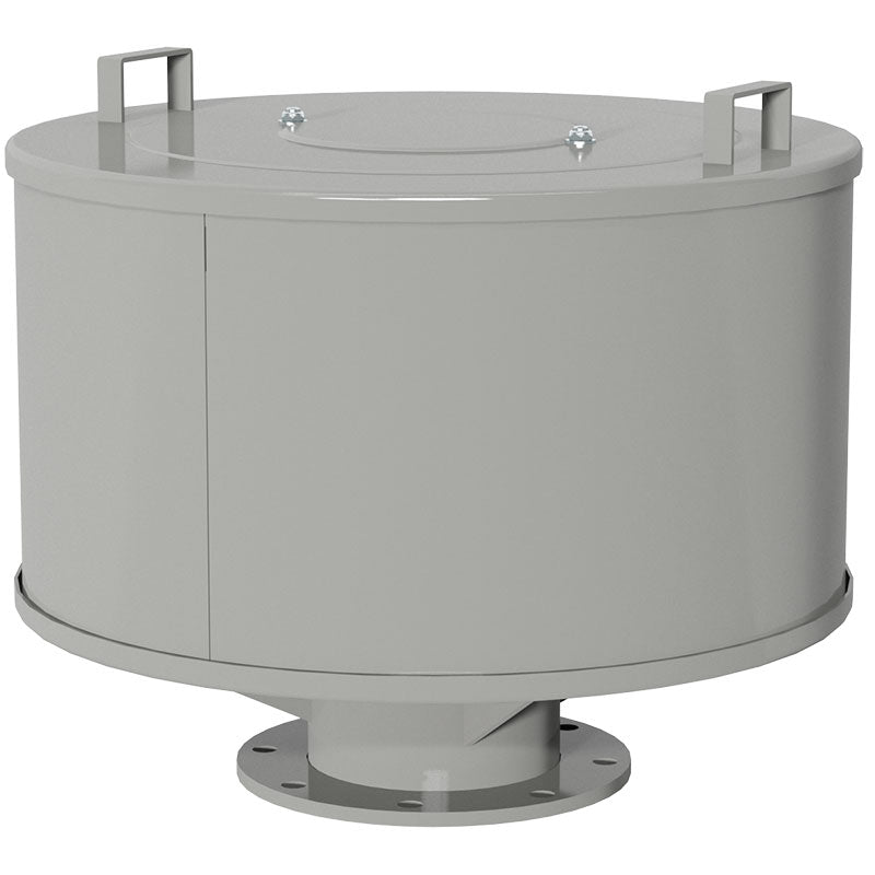 Inlet Filter Silencer with Weatherhood and Advanced Silencing Technology for Blower, Fan, or Compressor with Paper Element