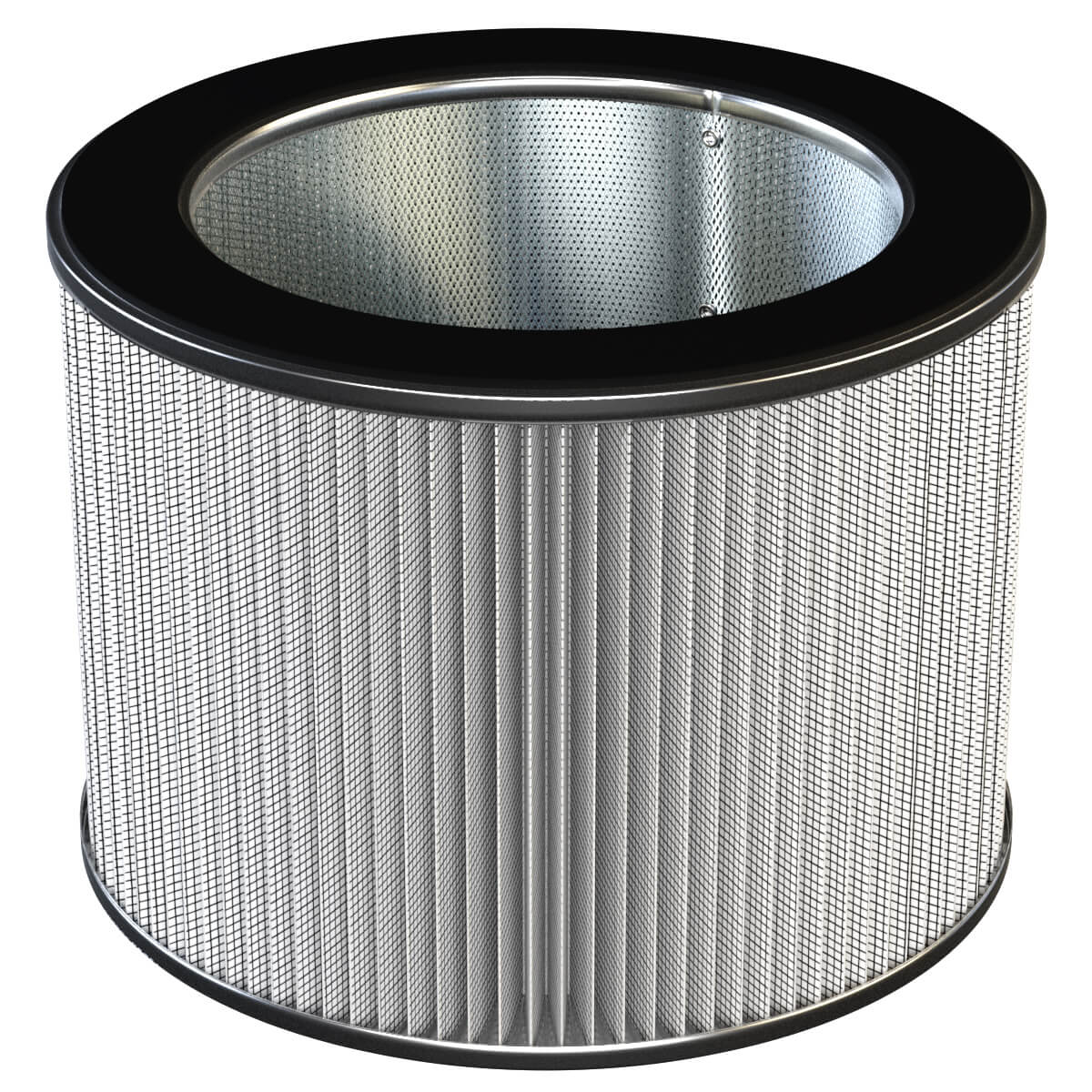 Inlet Filter Silencer with Weatherhood and Advanced Silencing Technology for Blower, Fan, or Compressor with Paper Element