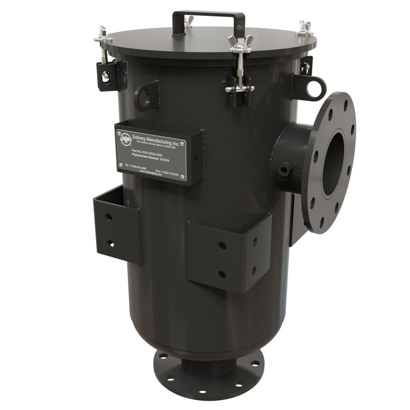 Inlet Filter Silencer with Weatherhood and Advanced Silencing Technology for Blower, Fan, or Compressor with Paper Element