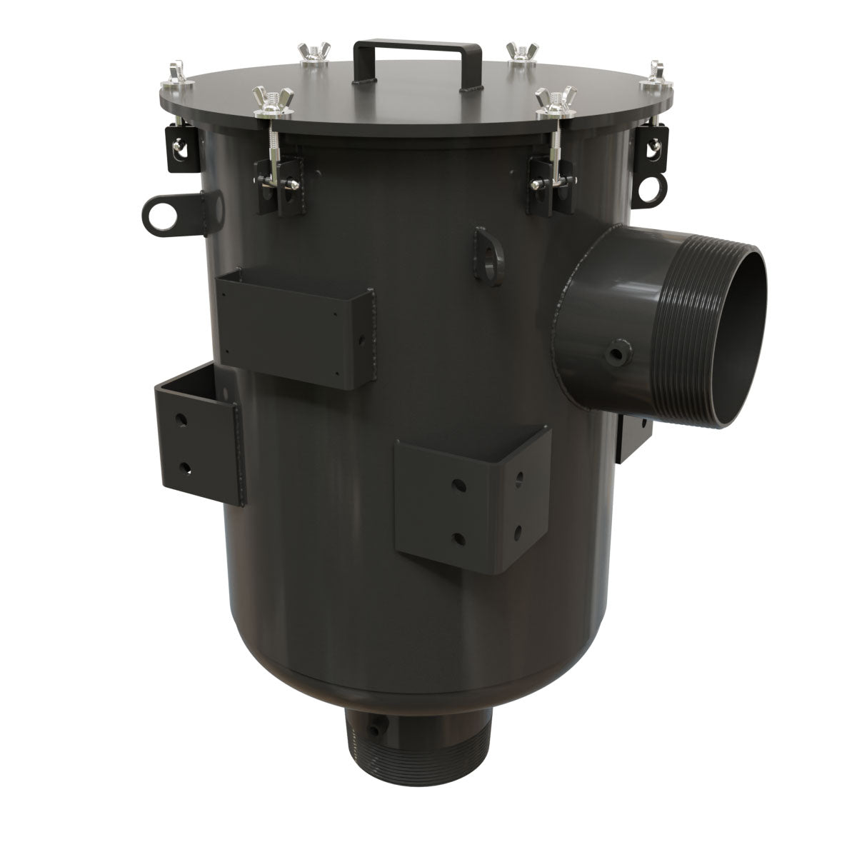 Inlet Filter Silencer with Weatherhood and Advanced Silencing Technology for Blower, Fan, or Compressor with Paper Element