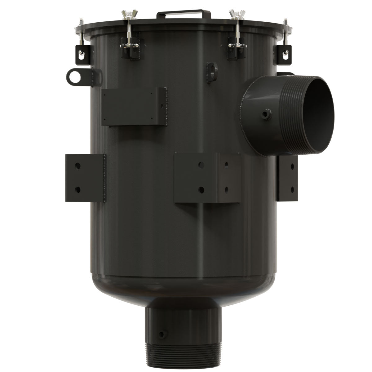 Inlet Filter Silencer with Weatherhood and Advanced Silencing Technology for Blower, Fan, or Compressor with Paper Element