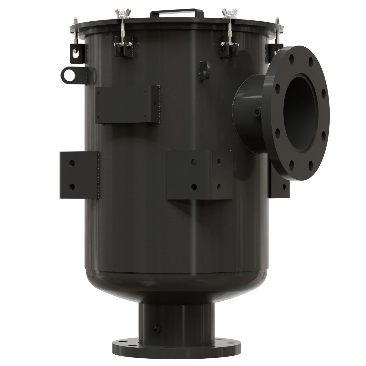 Inlet Filter Silencer with Weatherhood and Advanced Silencing Technology for Blower, Fan, or Compressor with Paper Element