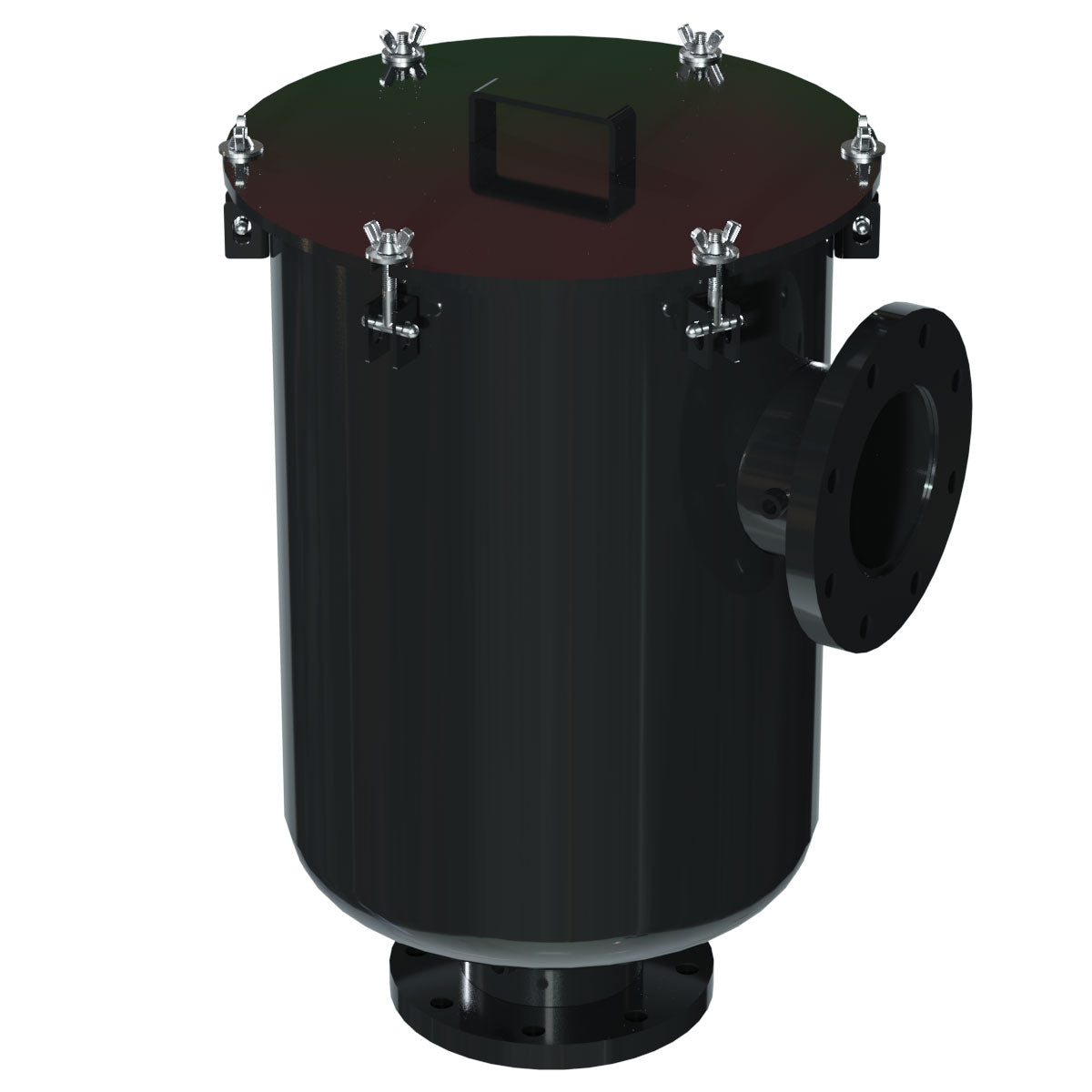 Inlet Filter Silencer with Weatherhood and Advanced Silencing Technology for Blower, Fan, or Compressor with Paper Element