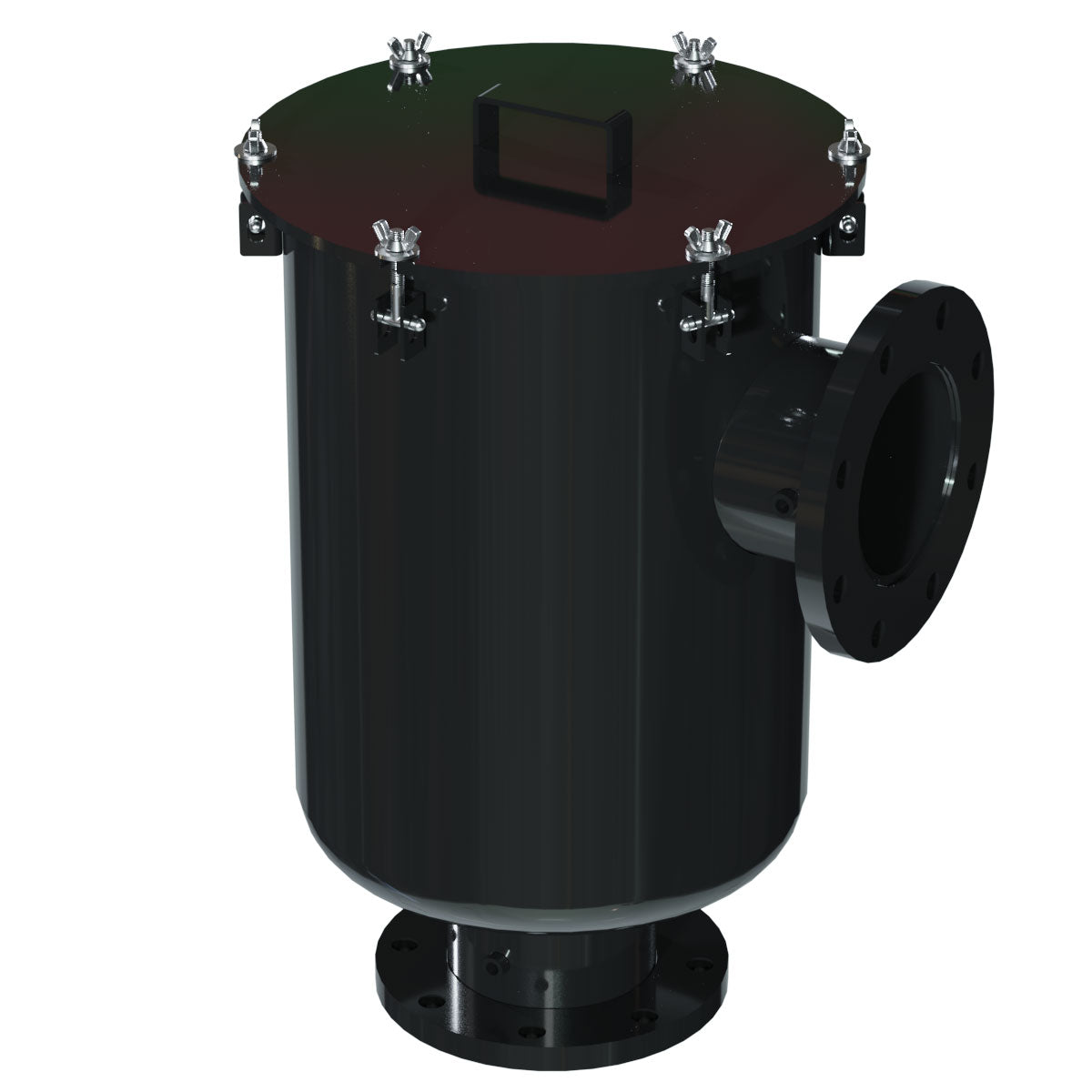 Inlet Filter Silencer with Weatherhood and Advanced Silencing Technology for Blower, Fan, or Compressor with Paper Element