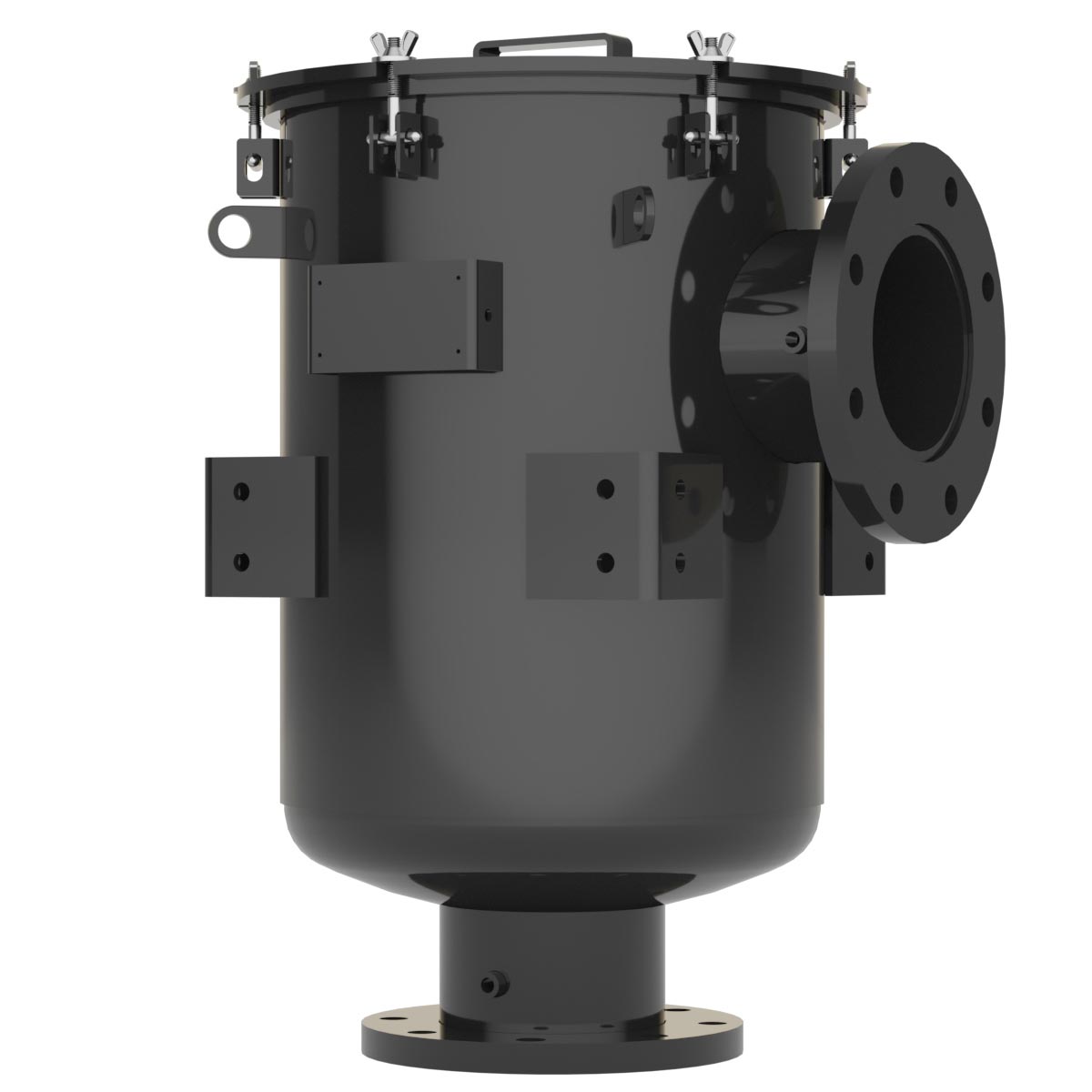 Inlet Filter Silencer with Weatherhood and Advanced Silencing Technology for Blower, Fan, or Compressor with Paper Element