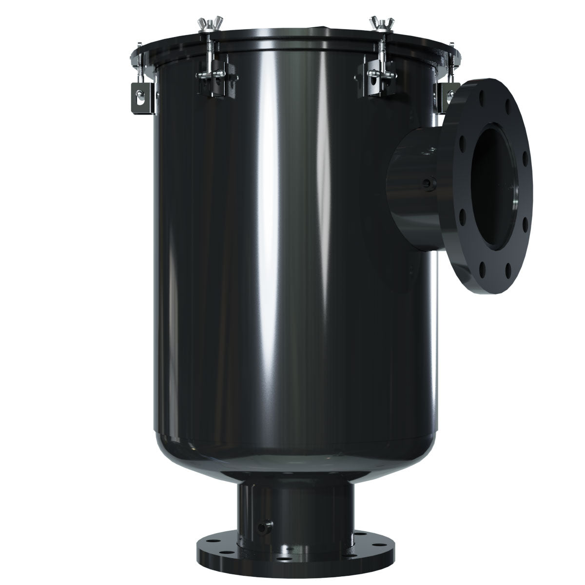 Inlet Filter Silencer with Weatherhood and Advanced Silencing Technology for Blower, Fan, or Compressor with Paper Element