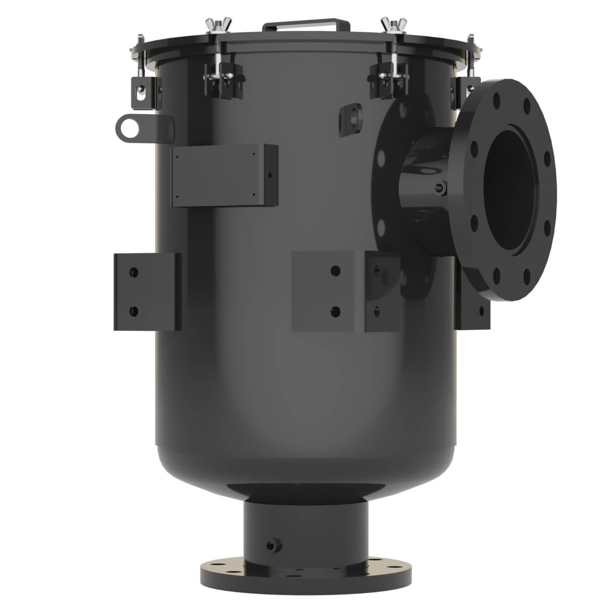 Inlet Filter Silencer with Weatherhood and Advanced Silencing Technology for Blower, Fan, or Compressor with Paper Element