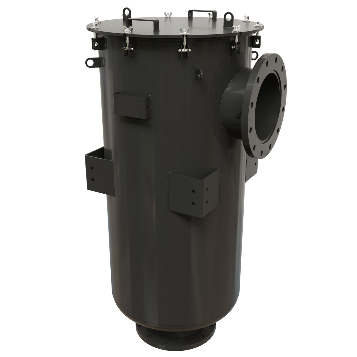 Inlet Filter Silencer with Weatherhood and Advanced Silencing Technology for Blower, Fan, or Compressor with Paper Element