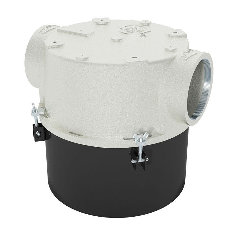 Inlet Filter Silencer with Weatherhood and Advanced Silencing Technology for Blower, Fan, or Compressor with Paper Element