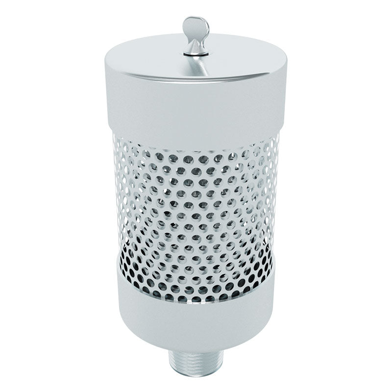 Inlet Filter Silencer with Weatherhood and Advanced Silencing Technology for Blower, Fan, or Compressor with Paper Element