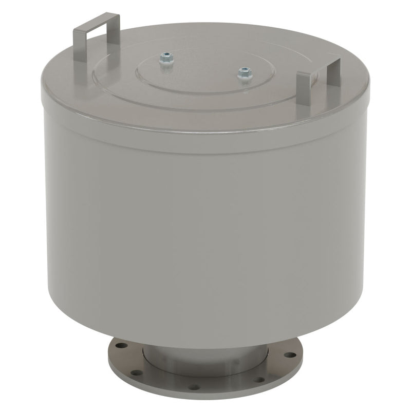 Inlet Filter Silencer with Weatherhood and Advanced Silencing Technology for Blower, Fan, or Compressor with Paper Element