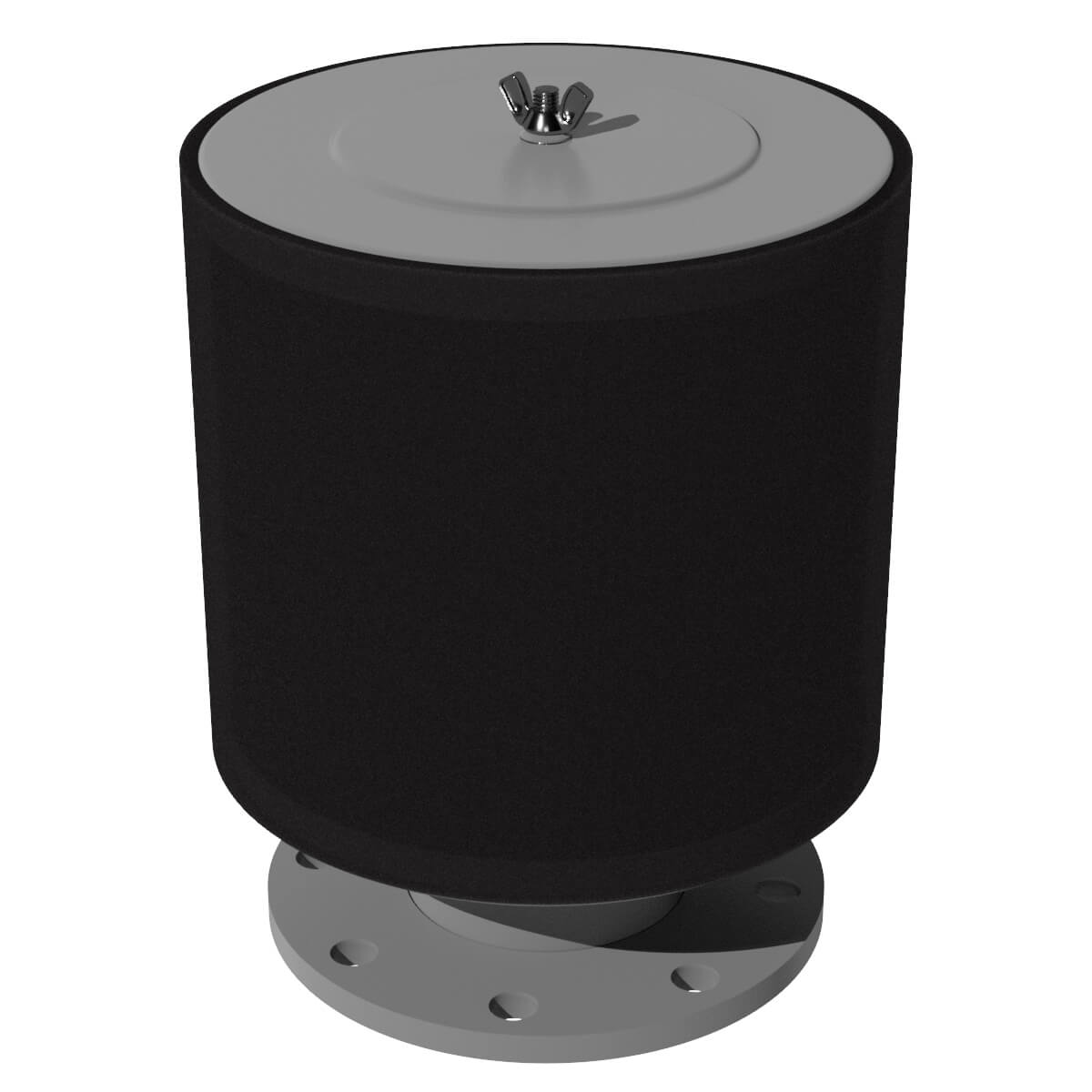 Inlet Filter Silencer with Weatherhood and Advanced Silencing Technology for Blower, Fan, or Compressor with Paper Element