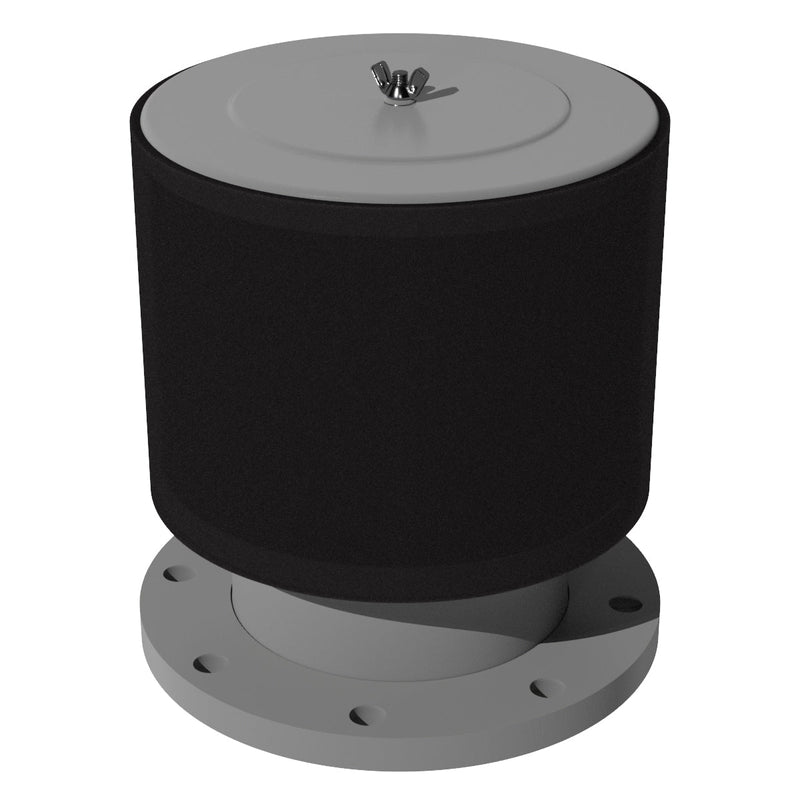 Inlet Filter Silencer with Weatherhood and Advanced Silencing Technology for Blower, Fan, or Compressor with Paper Element