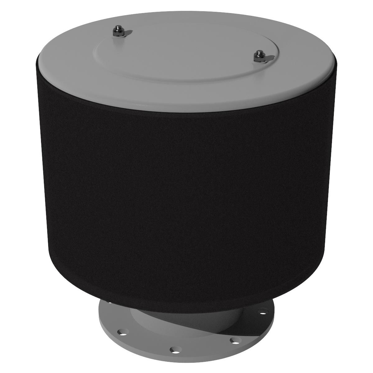 Inlet Filter Silencer with Weatherhood and Advanced Silencing Technology for Blower, Fan, or Compressor with Paper Element