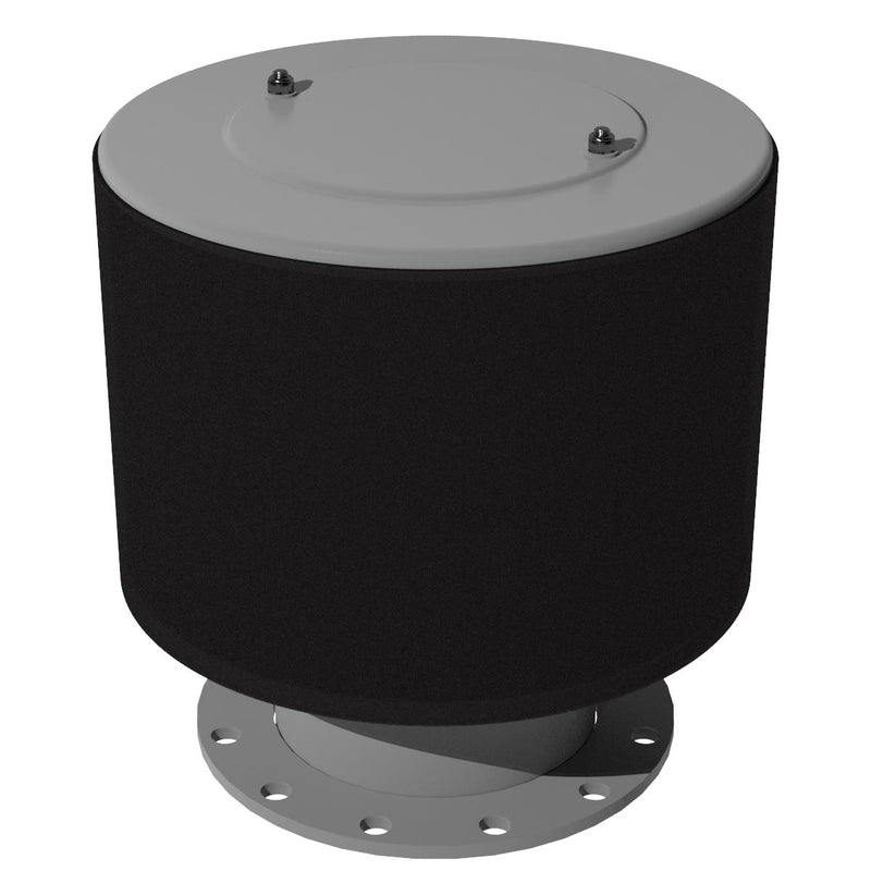 Inlet Filter Silencer with Weatherhood and Advanced Silencing Technology for Blower, Fan, or Compressor with Paper Element