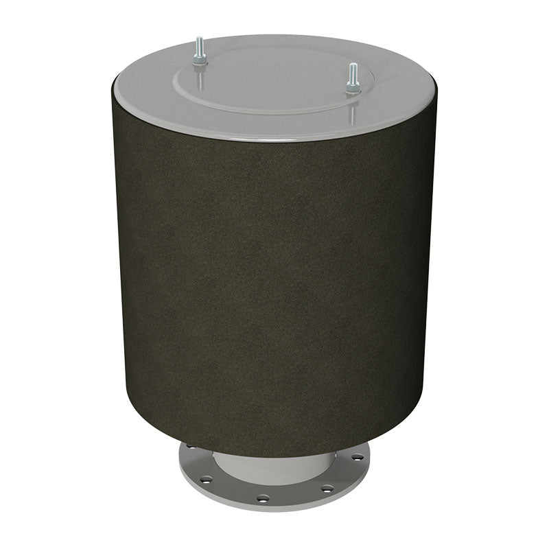 Inlet Filter Silencer with Weatherhood and Advanced Silencing Technology for Blower, Fan, or Compressor with Paper Element