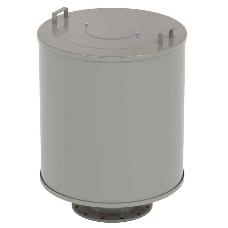 Inlet Filter Silencer with Weatherhood and Advanced Silencing Technology for Blower, Fan, or Compressor with Paper Element